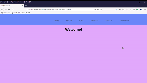 gif of my site